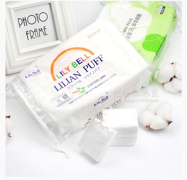 Bông Tẩy Trang Lily Bell Puff Cotton - Image 2