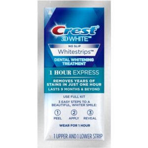 Miếng dán trắng răng Crest 1Hour Express Levels 12 Whiter