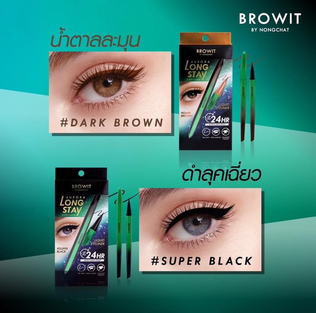 Bút Kẻ Mắt Nong chat Aurora 24HR Super Black - Image 3