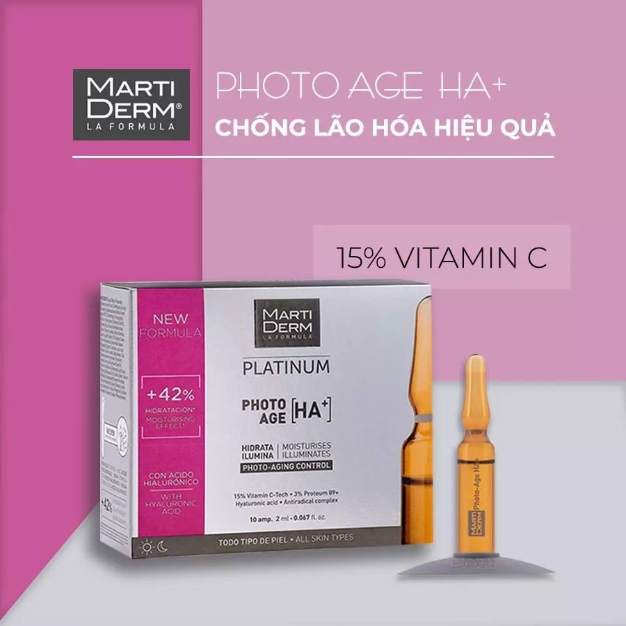 Tinh Chất Marti Derm Platinum PhoTo Age HA + Ampoule - Image 3